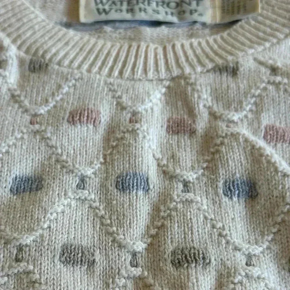 Waterfront Workshop | 100% Cotton 80’s Crewneck Grandpacore Sweater - Picture 4 of 6